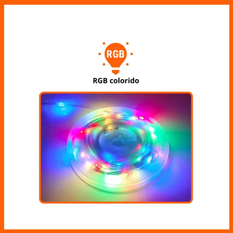 Pisca pisca fio de LED 10 metros com Música - Iluminação RGB